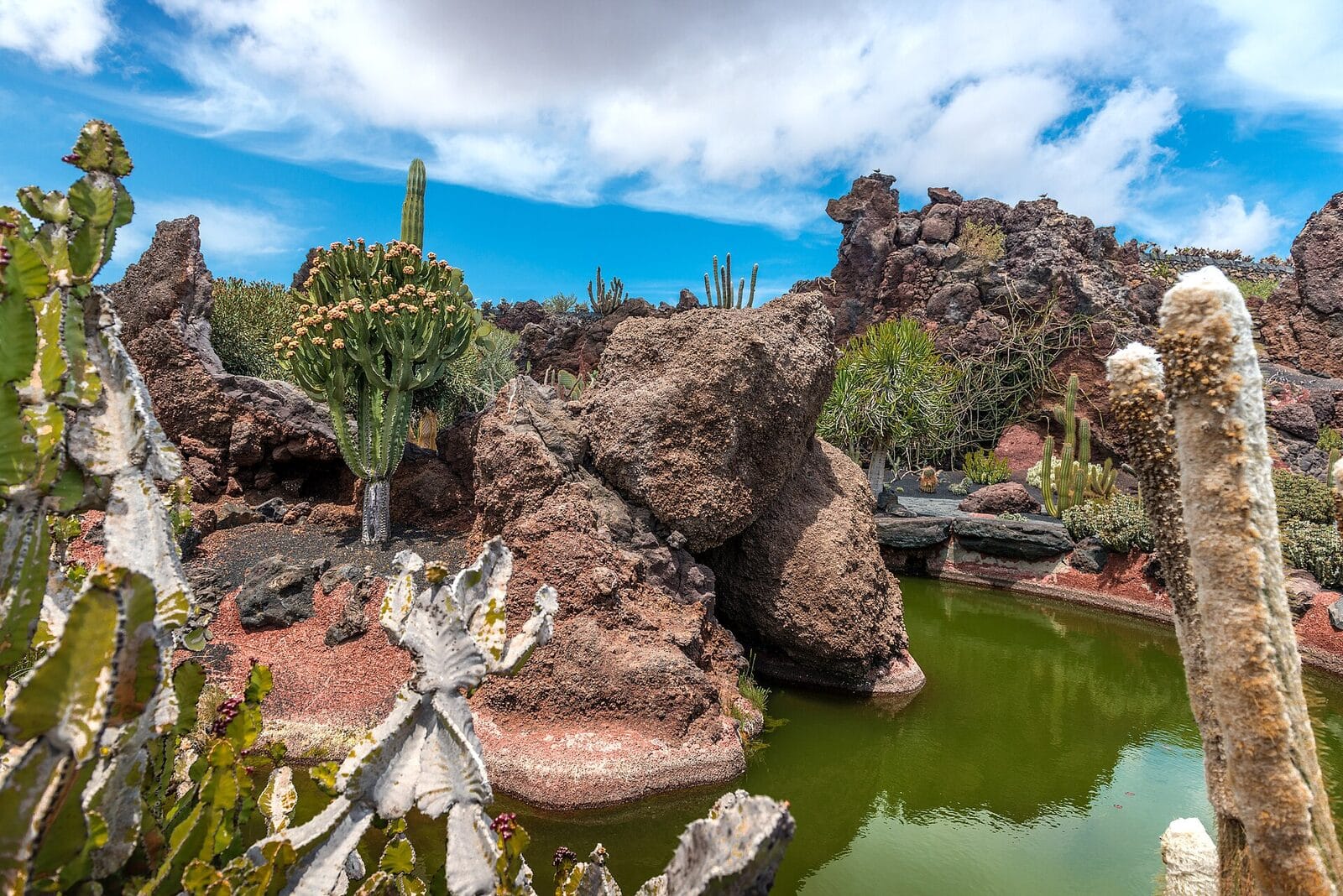 Jardín de Cactus, le jardin de cactus dessiné par Manrique dans une ancienne carrière à Guatiza